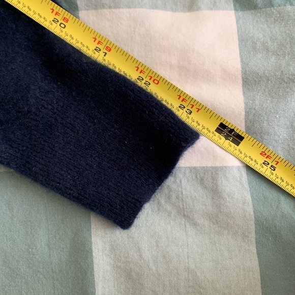 JCrew Dark Blue Navy Cashmere Sweater Size M - Picture 7 of 9